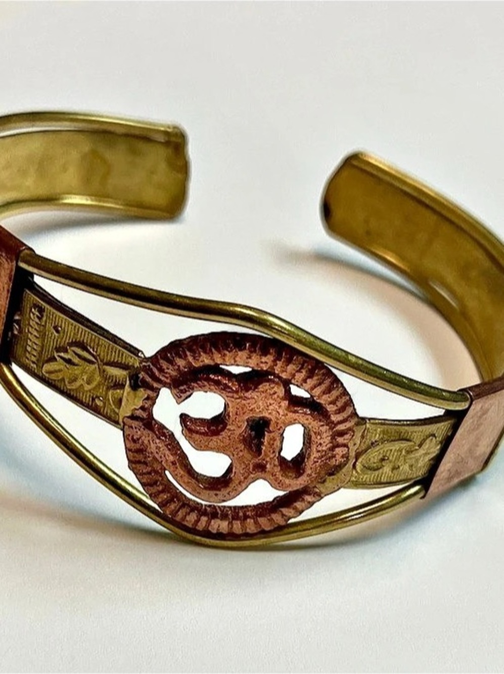 Copper and Brass OM Cuff Bracelet